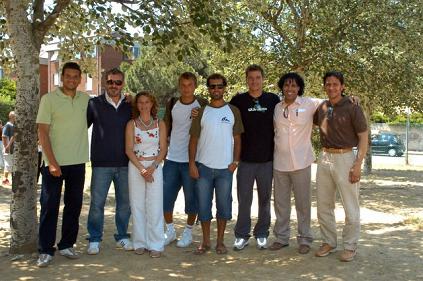 Gli atleti che hanno partecipato e l'organizzatrice Paola Barontini