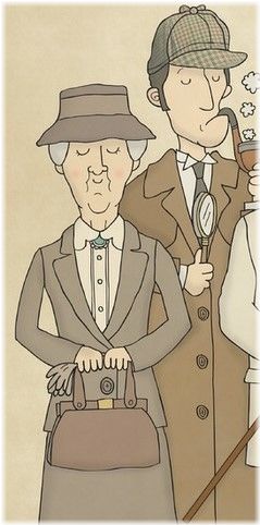 Miss Marple e Mr Holmes, i detective inglesi per antonomasia, sono i personaggi protagonisti assieme ai bambini/bambine della storia.