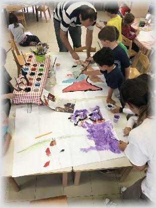 Rielaborazione pittorica di gruppo