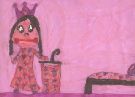 Illustrazione tratta dalla storia: R.D. Reguer, C'è qualcosa di più noioso che essere una principessa rosa?, Settenove Edizioni, 2013